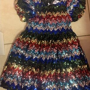 Lola + The Boys Multicolor Sequin Dress